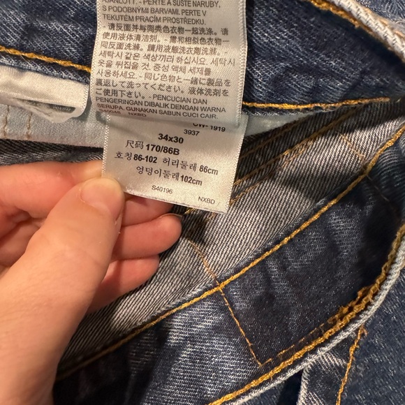 Levi's 505 Classic Blue Straight Jeans Timeless Design 34-30 - Picture 9 of 10